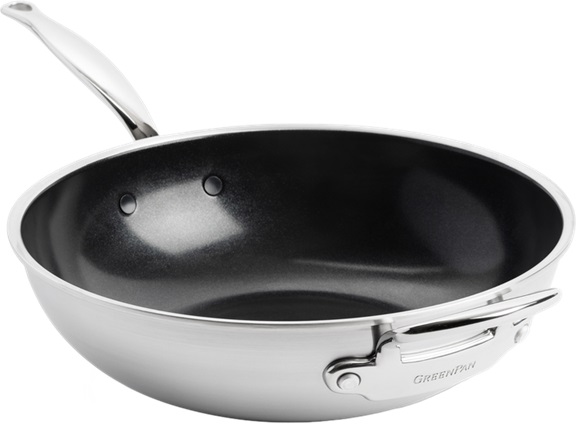 Сковорода WOK GreenPan Premiere CC003821-001 28 см серебристая