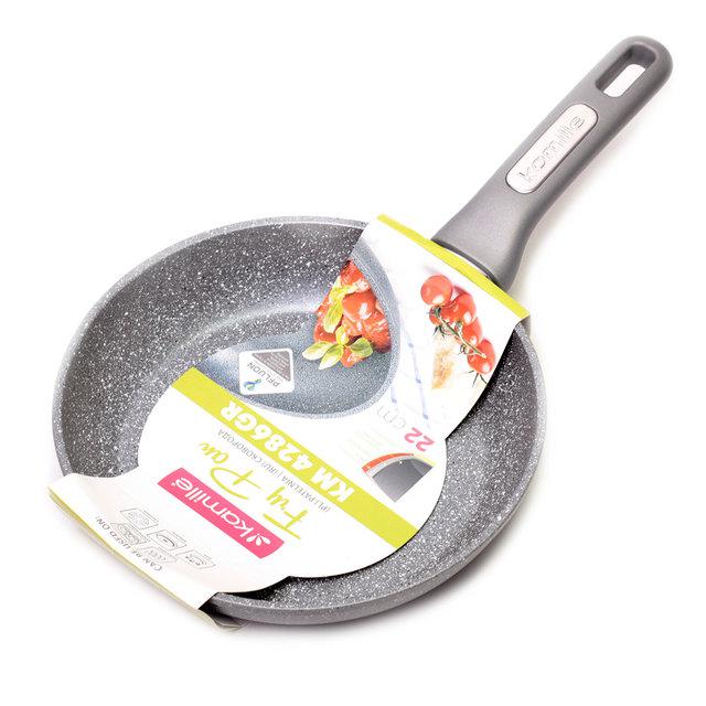 Сковорода с гранитным антипригарным покрытием d=22 см Kamille KM-4286GR