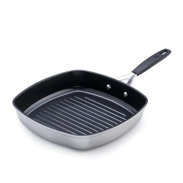 Сковорода-гриль MasterРro Smart BGEU-3771 28х28 см серая