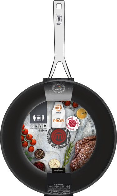Сковорода ВОК Krauff MasterChef 25-45-219 28 см черная