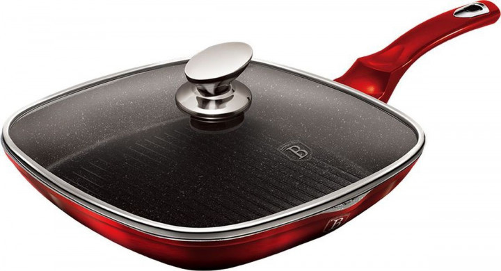 Сковорода гриль Berlinger Haus Red MetalliС Line BH-7430 28 см