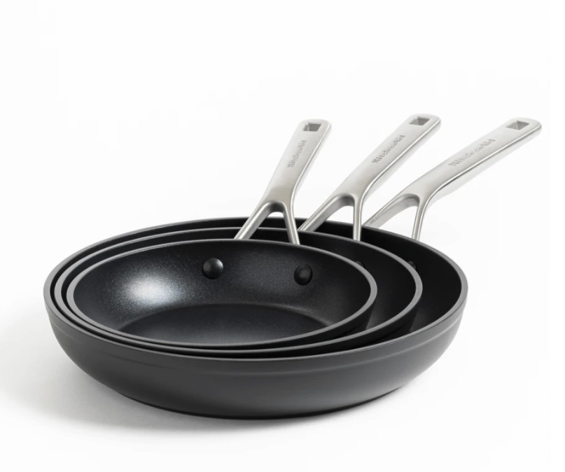 Набор сковородок KitchenAid FHA СС005699-001 3 предмета черный