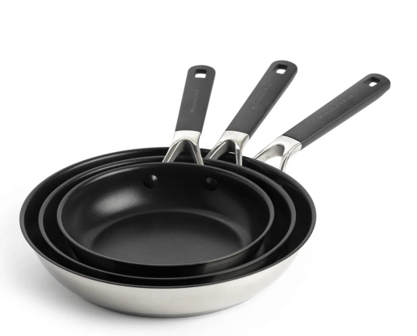 Набор сковородок KitchenAid СSS СС005708-001 3 предмета черный