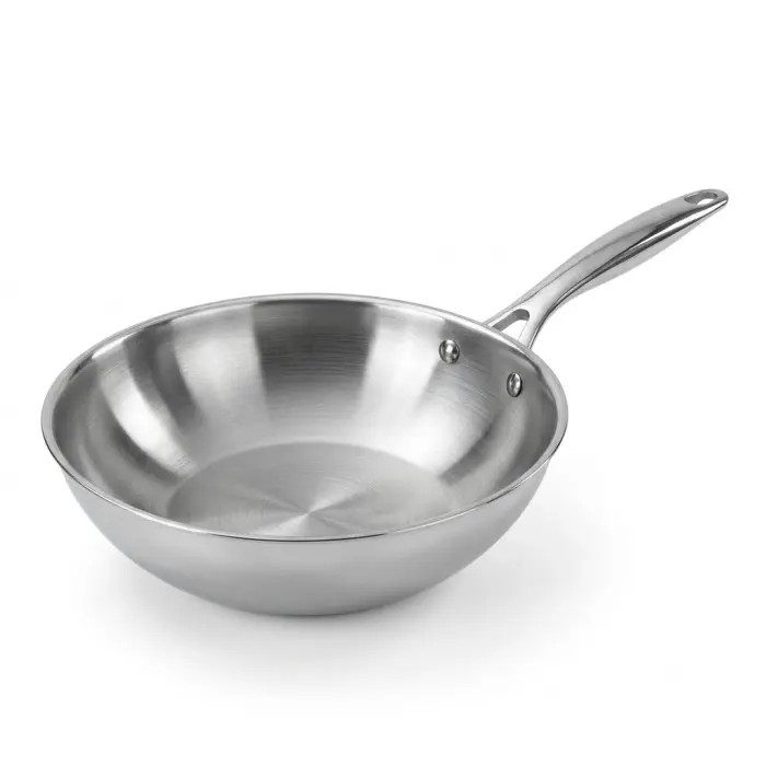 Сковорода ВОК Barazzoni INOX PRO 172009728 28 см серебристая