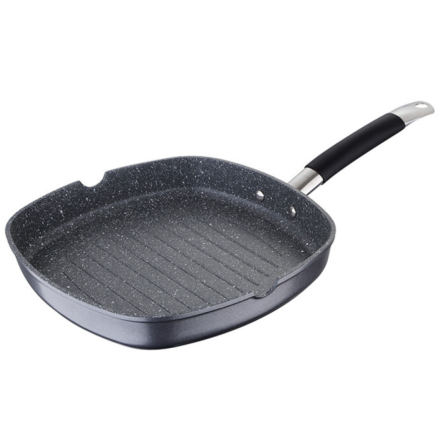 Сковорода гриль Masterpro Home edition BGMP-3292-BK 28х28 см черная