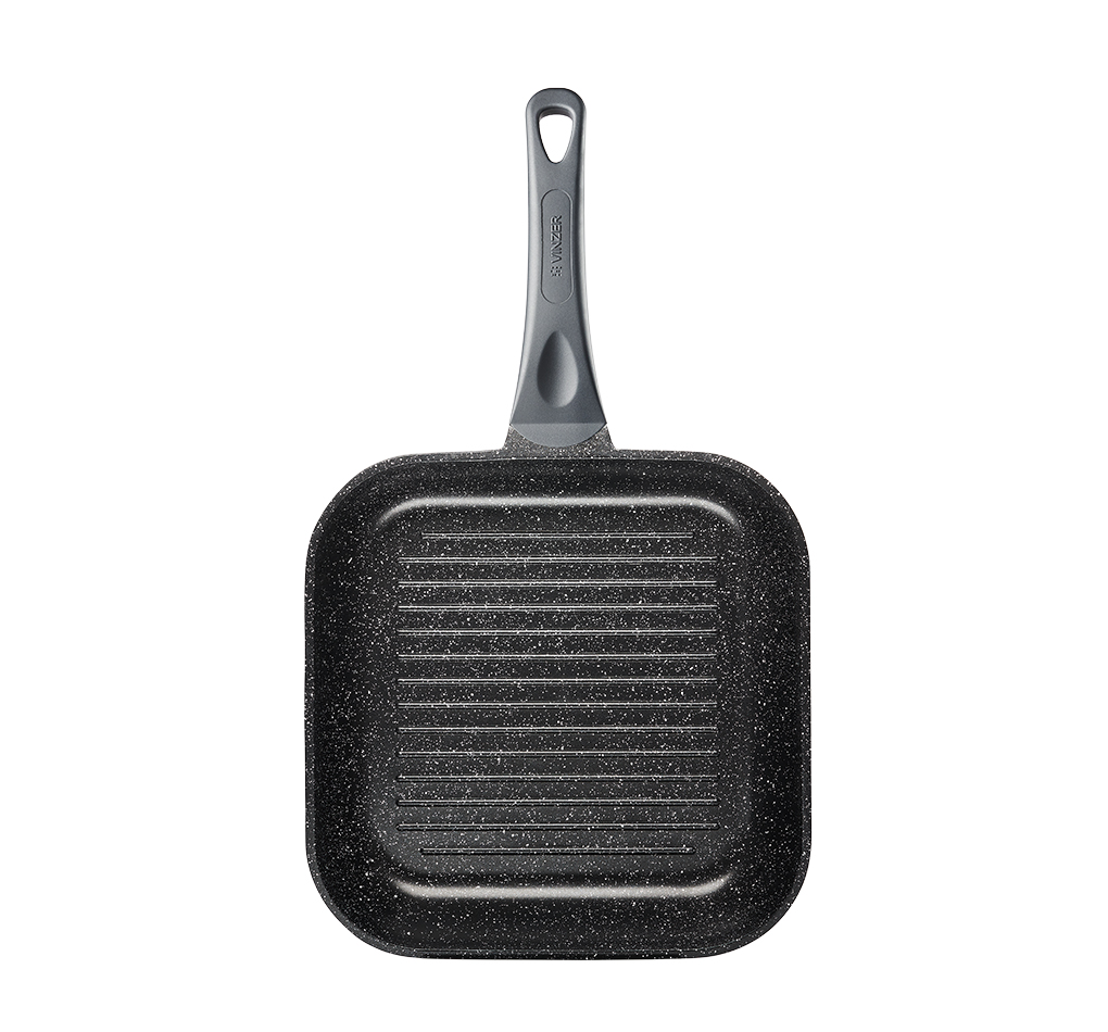 Сковорода гриль Vinzer Nitro Induction Line VZ-50454 28х28 см черная