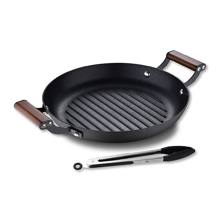Сковорода гриль с щипцами MasterPro Odin BGKIT-0178 28 см