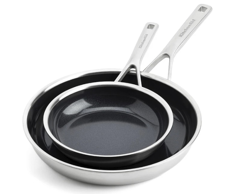 Набор сковородок KitchenAid MSS СС006065-001 2 предмета серебристый