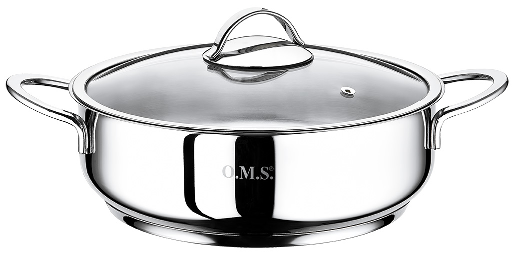 Сотейник OMS 2038SL-24-3л  24 см 3 л серый