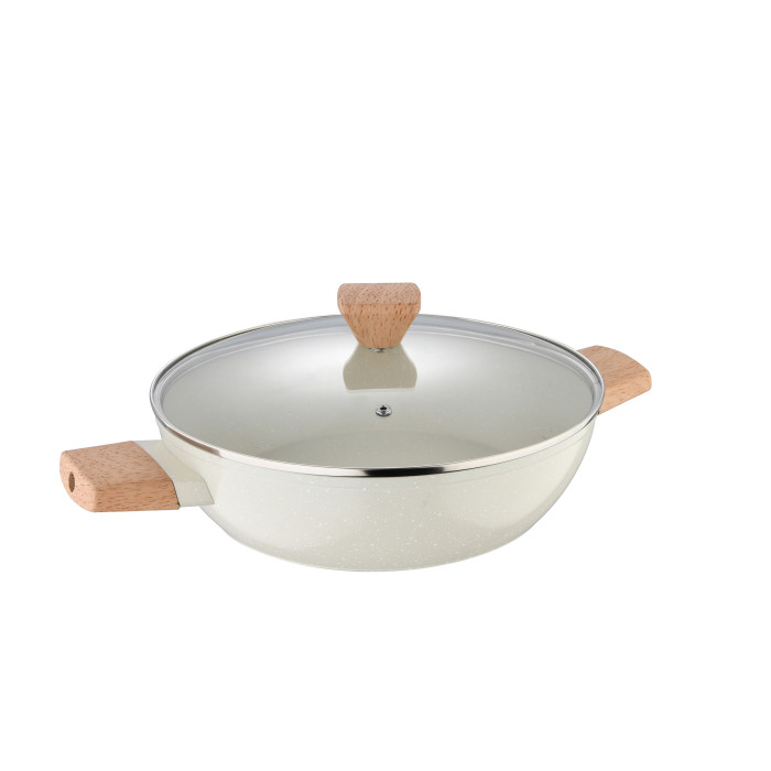 Сотейник Bergner Naturally BG-34747-CR 28 см 3.6 л бежевый Сотейник Bergner Naturally BG-34747-CR 28 см 3.6 л бежевый