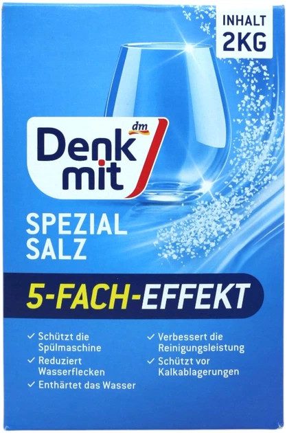 Соль для посудомоечной машины Denkmit Special Salz 5-Fach-Effekt 4066447789577 2 кг