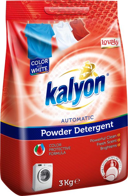 Порошок для стирки цветных и белых вещей Kalyon Lovely 8680731426557 3 кг