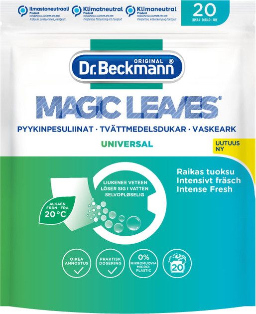 Салфетки для стирки Dr. Beckmann Magic Leaves 4008455583013 20 шт