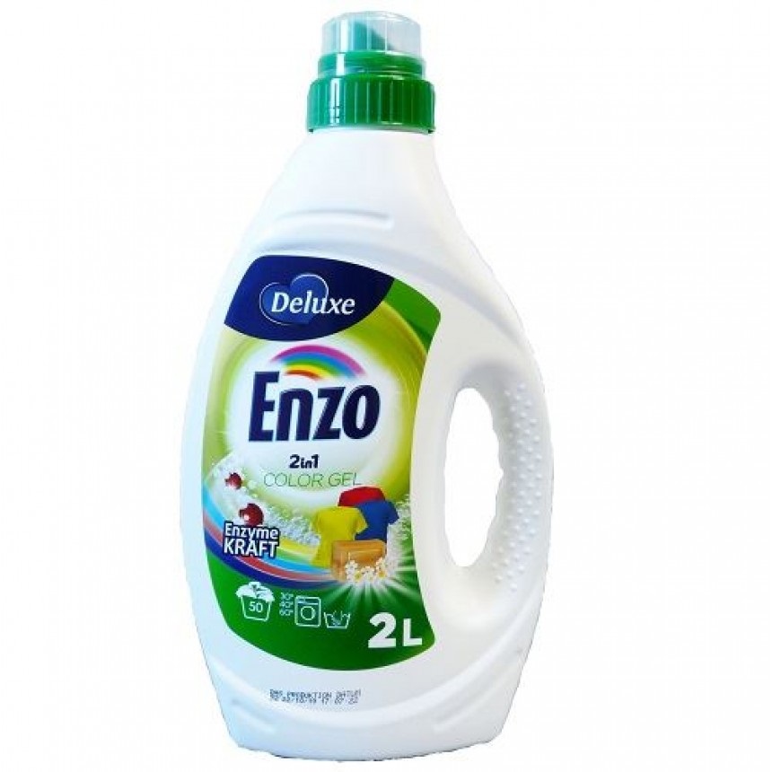 Гель для стирки цветных вещей Deluxe Enzo Color 4260504880379 2 л