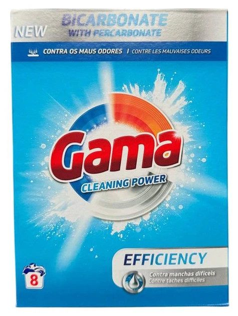 Порошок для стирки от неприятных запахов и сильных загрязнений Gama Cleaning Power 8435495851349 475 г