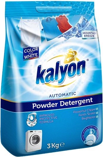 Порошок для стирки цветных и белых вещей Kalyon Горный бриз 8680731426564 3 кг