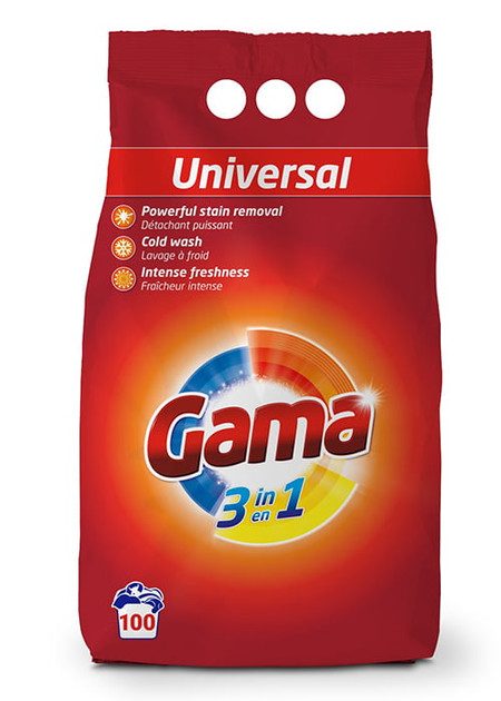 Порошок для стирки универсальный Gama 3в1 Universal 8435495844914 6 кг