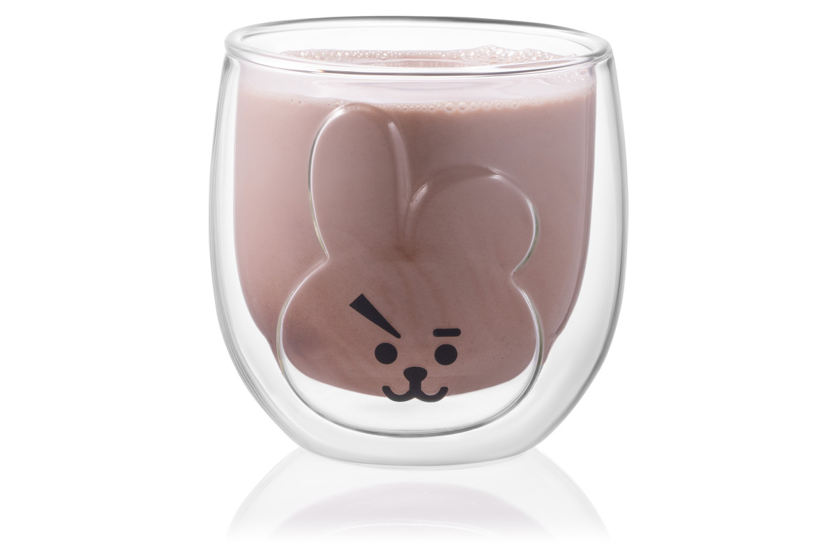 Набор низких стаканов с двойным дном Ardesto Animals Bunny AR-2630-ARB 300 мл 2 шт