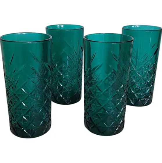 Набор стаканов для сока Pasabahce Timeless PS-52800-4-green 450 мл 4 шт зеленый