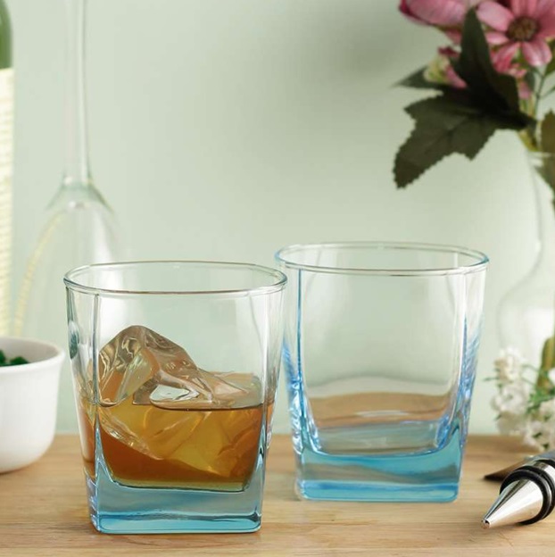 Набор низких стаканов Luminarc Sterling Ice Blue J1582 300 мл 6 шт синий Набор низких стаканов Luminarc Sterling Ice Blue J1582 300 мл 6 шт синий