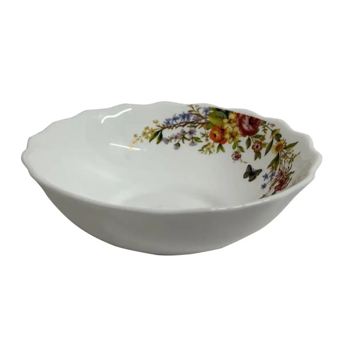 Салатник Vittora Летние краски wave 155Sc 15.5 см белый