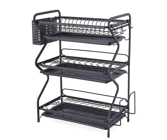 Сушка для посуды настольная Edenberg EB-17987 53x54x24 см черная