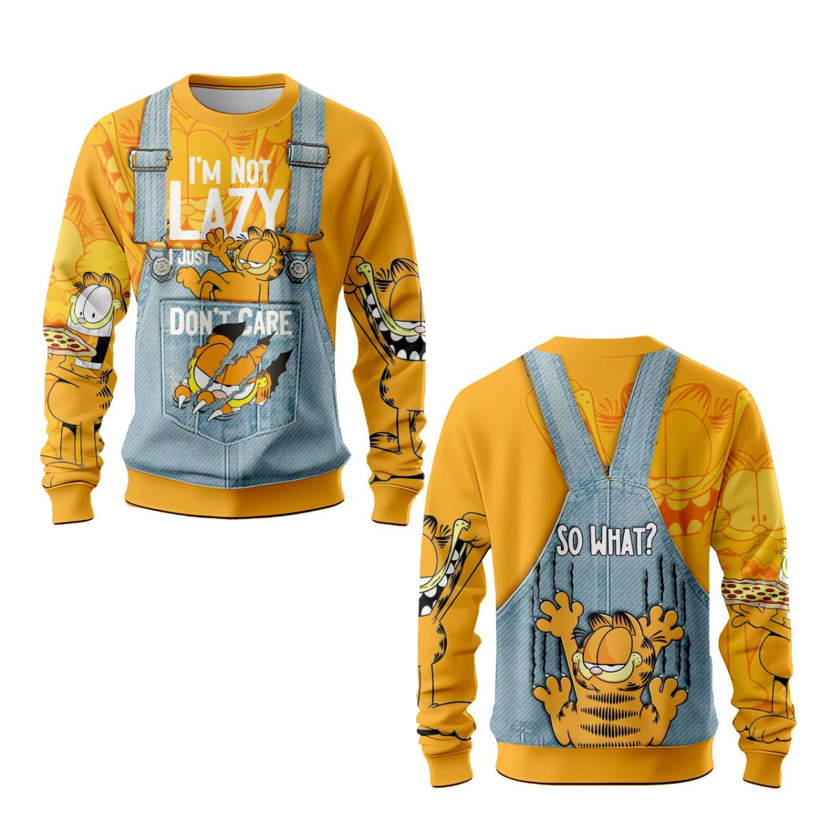 Свитшот с 3D принтом Lazy Garfield 31593 XS