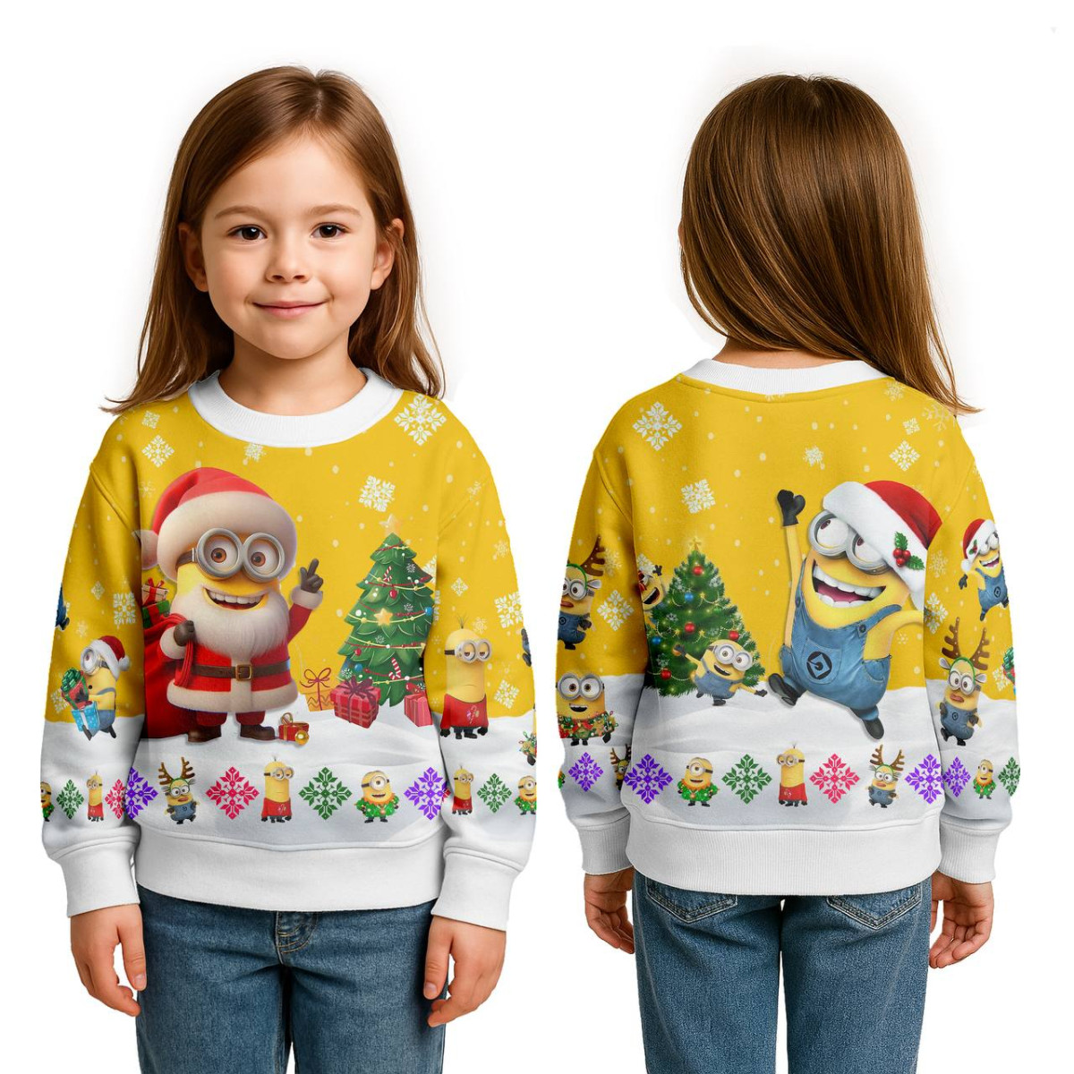 Свитшот детский с 3D принтом Merry Minion 31816 122 см