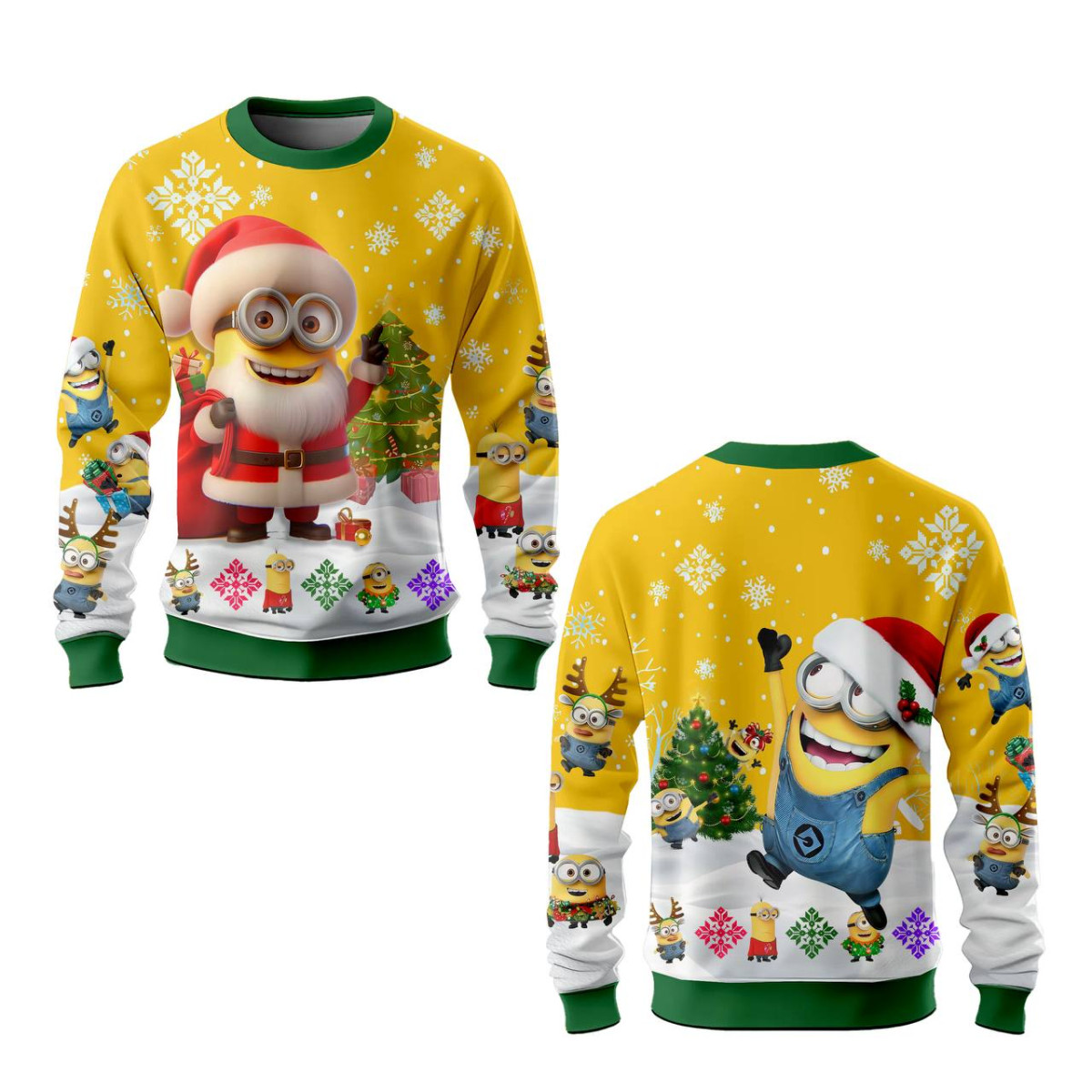 Свитшот с 3D принтом Merry Minion 31558 XS