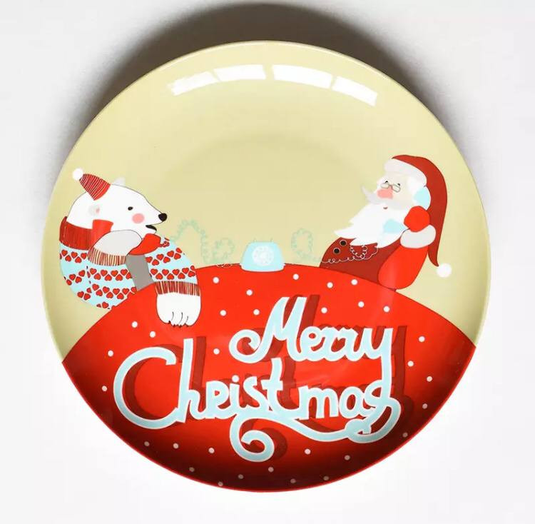 Тарелка десертная Новогодняя Merry Christmas 2 9014 20 см Тарелка десертная Новогодняя Merry Christmas 2 9014 20 см