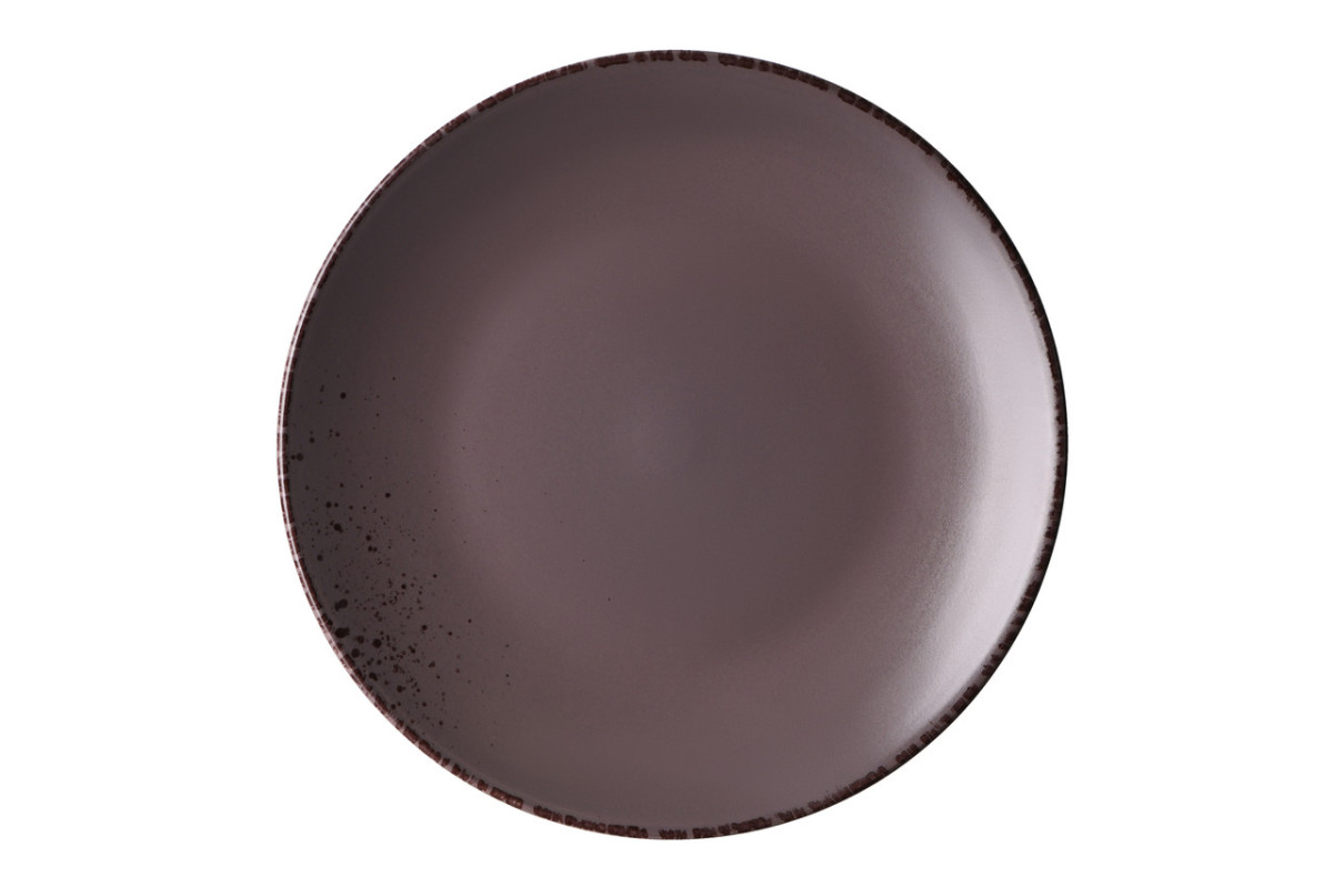 Тарелка обеденная Ardesto LuССa Grey Brown AR-2926-GMС 26 см