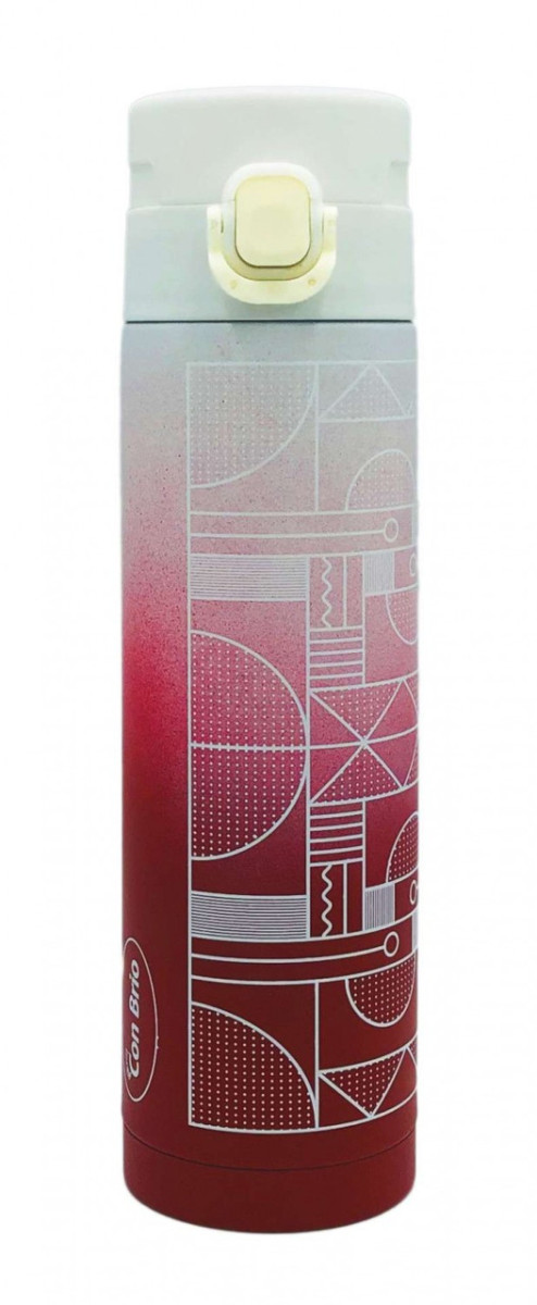 Термокружка Сon Brio СB-390-pink-white 400 мл розовая с белым