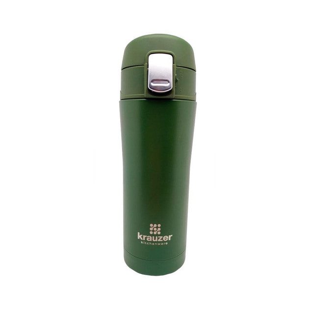 Термокружка Krauzer 86-350Matte-Khaki 350 мл зеленый