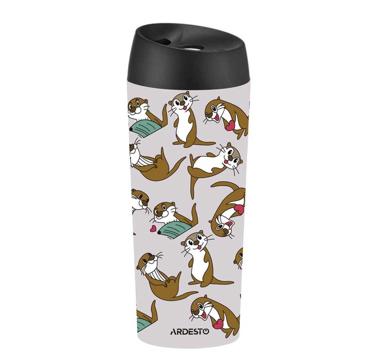 Термочашка Ardesto Coffee Time Otter AR2645OT 450 мл серая Термочашка Ardesto Coffee Time Otter AR2645OT 450 мл серая
