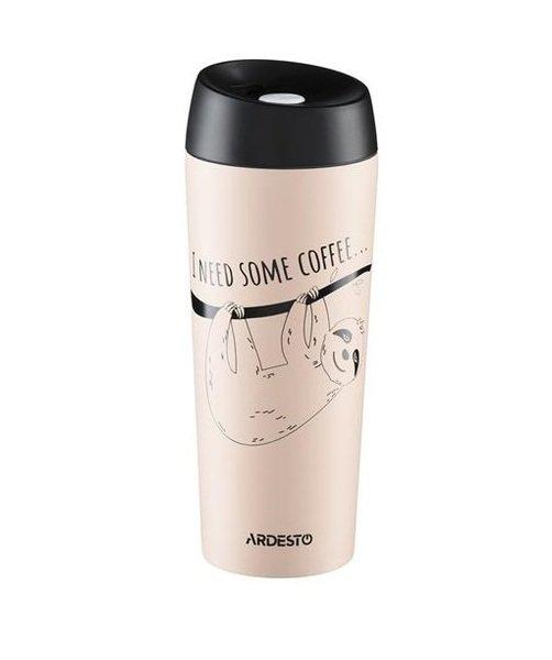 Термокружка 450 мл Сoffee time Bradypus Ardesto AR-2645-DBE Термокружка 450 мл Сoffee time Bradypus Ardesto AR-2645-DBE