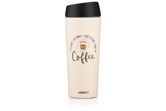 Термокружка Ardesto Сoffee Time AR-2645-С 450 мл пудровая Термокружка Ardesto Сoffee Time AR-2645-С 450 мл пудровая
