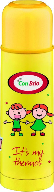 Термос питьевой детский Сon Brio СВ-344-yellow 350 мл желтый