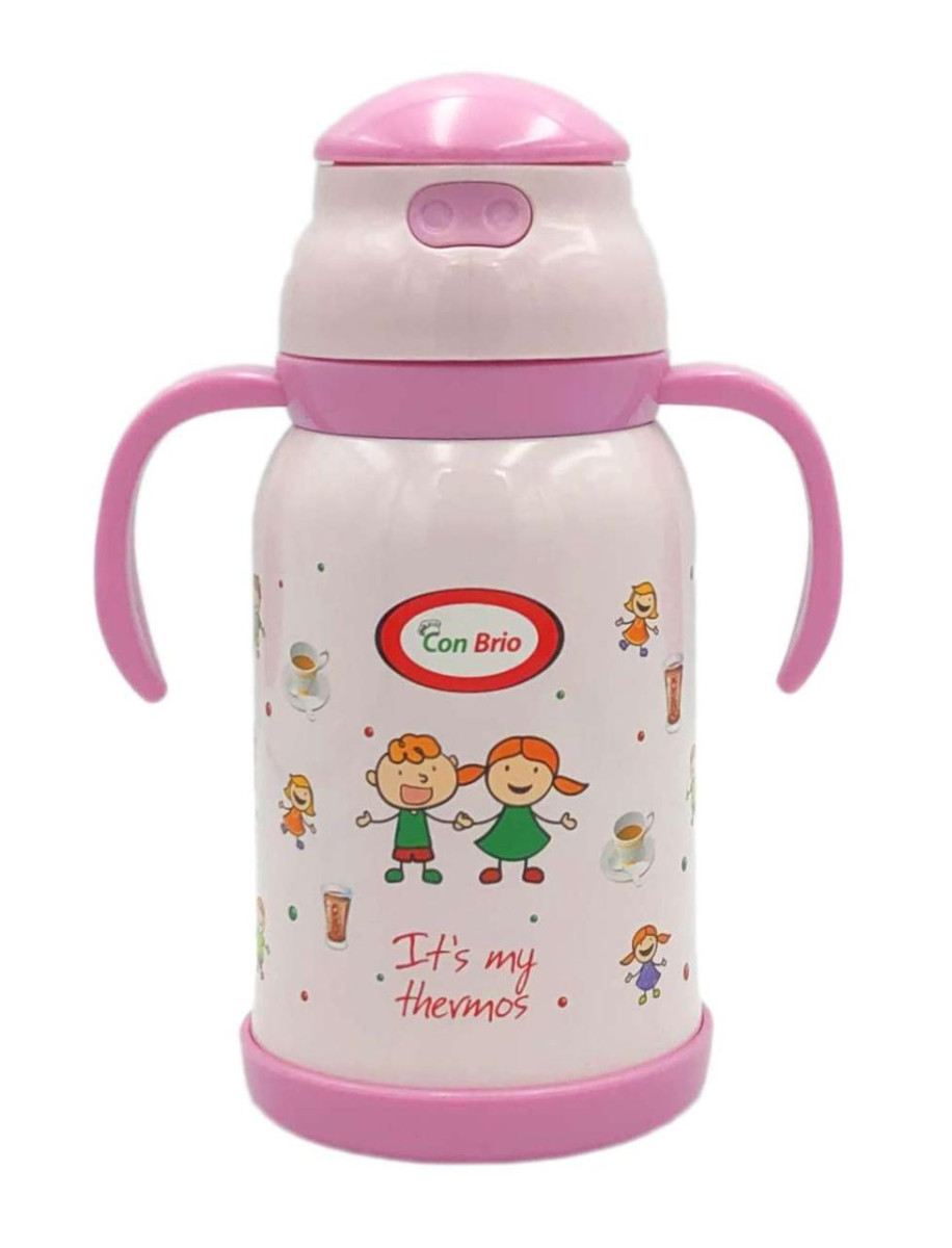 Детский термос-поилка 380 мл Сon Brio СB-383-pink