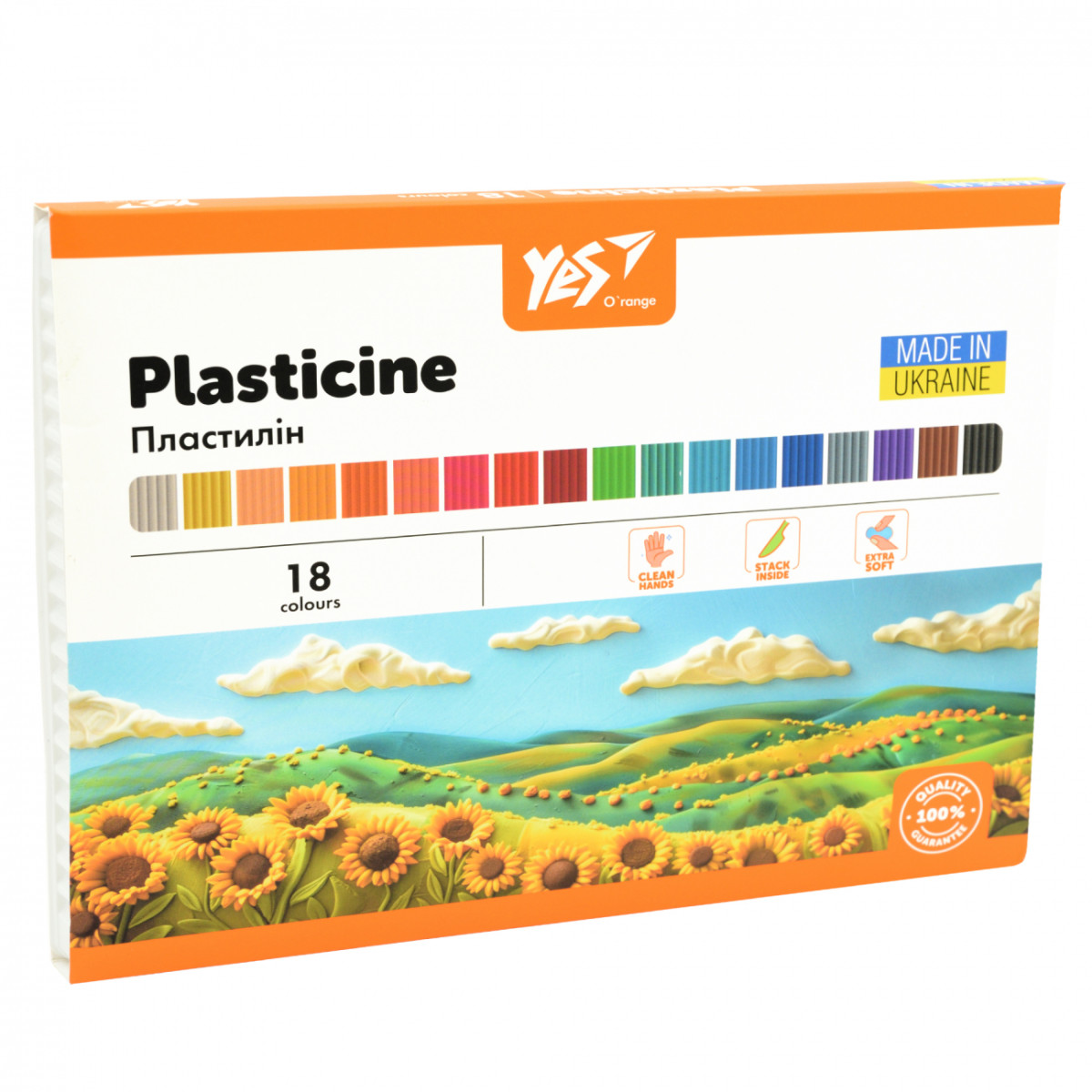 Пластилин YES Orange Line 540691 18 цветов 360 г