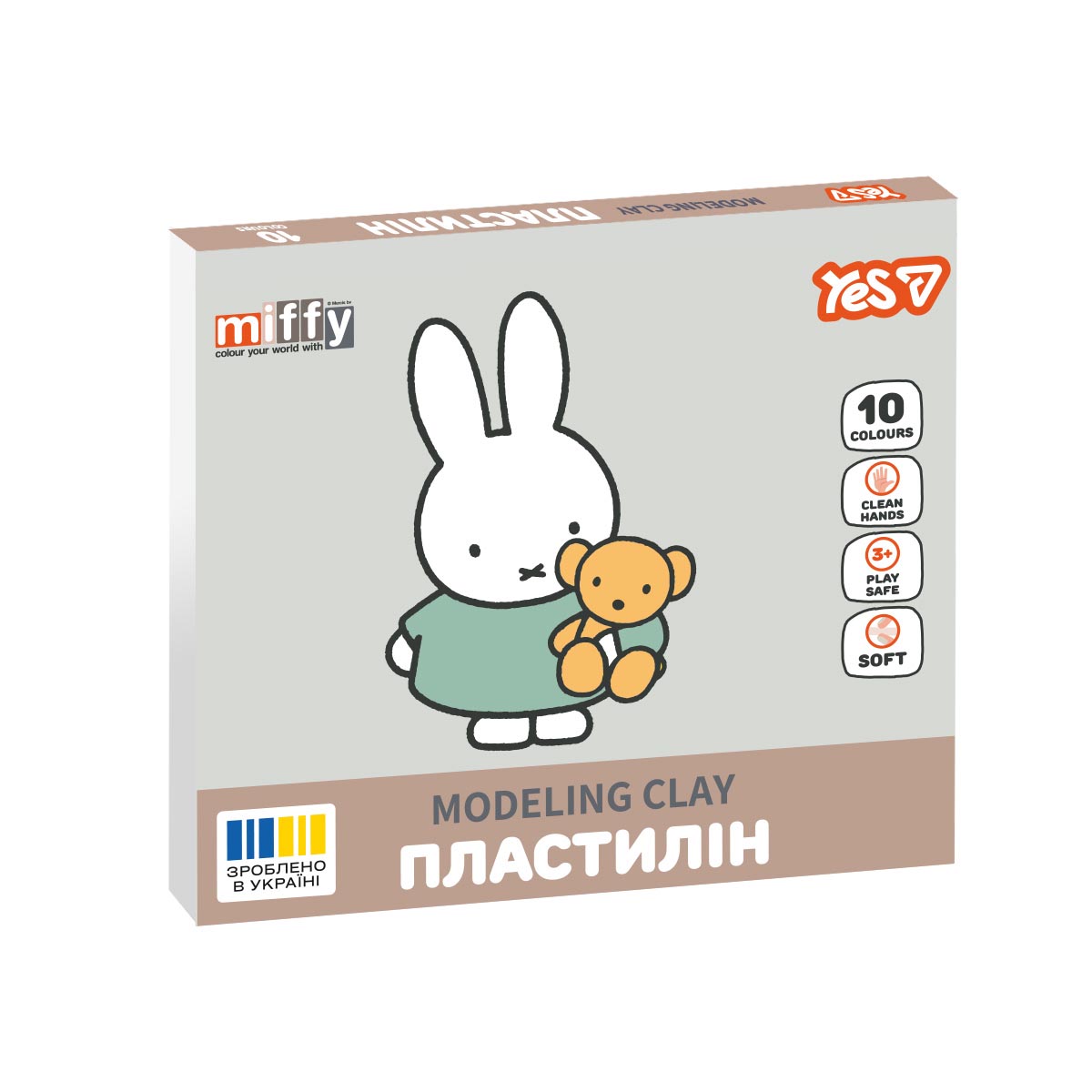 Пластилин YES Miffy 540718 10 цветов