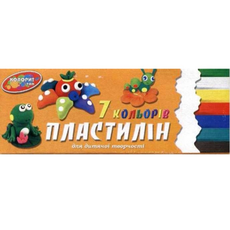 Пластилин Колорит П-7 7 цветов