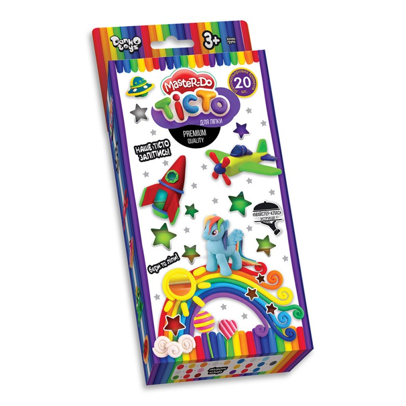 Тесто для лепки Danko Toys Master Do TMD-15-01U 20 цветов