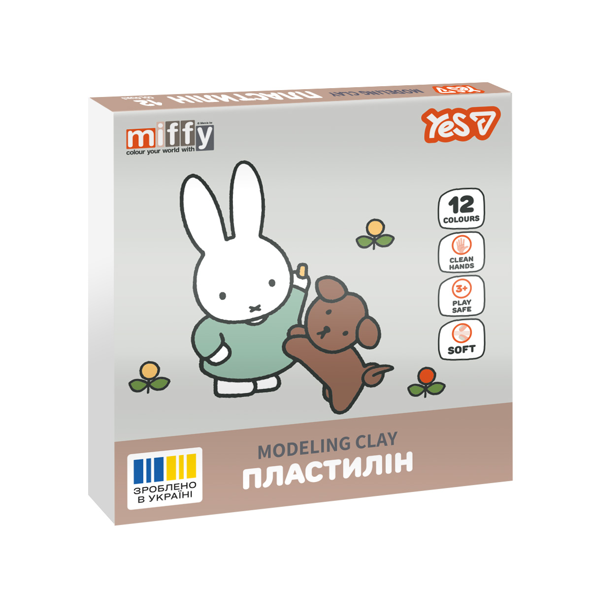 Пластилин YES Miffy 540719 12 цветов