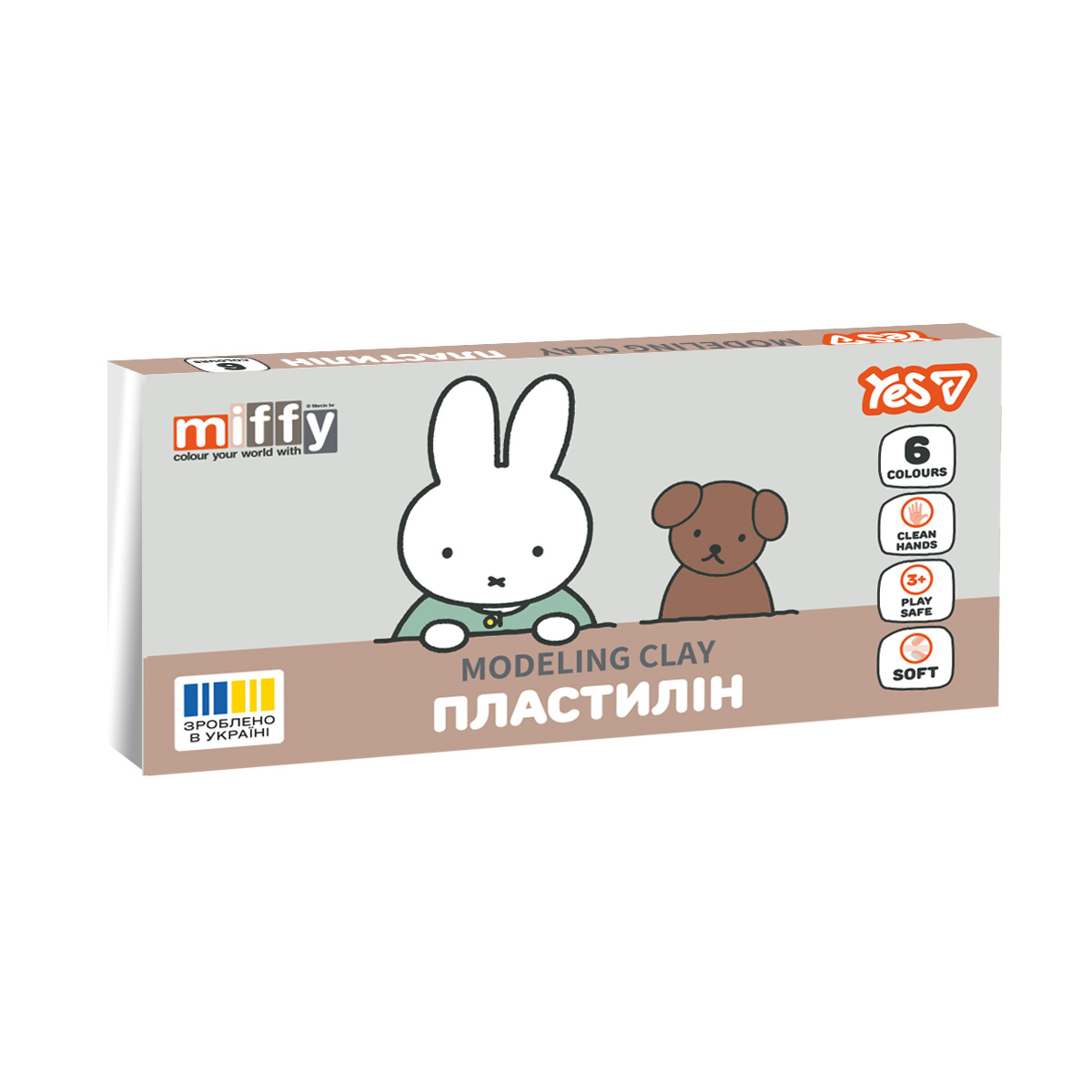 Пластилин YES Miffy 540726 6 цветов