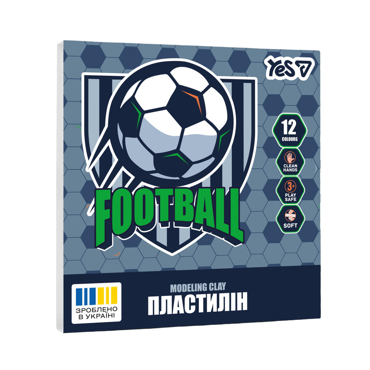 Пластилин YES Football 540714 12 цветов