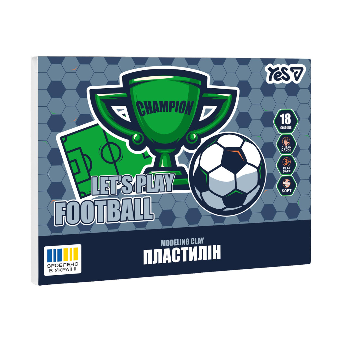 Пластилин YES Football 540715 18 цветов