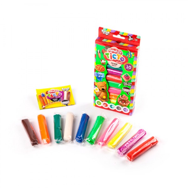 Тесто для лепки Danko Toys TMD-02-02 10 цветов