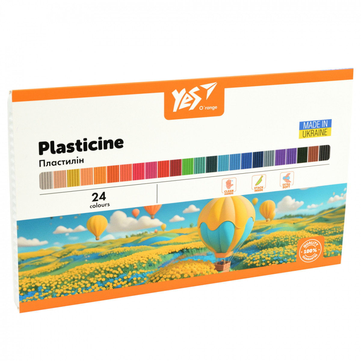 Пластилин YES Orange Line 540692 24 цвета 480 г
