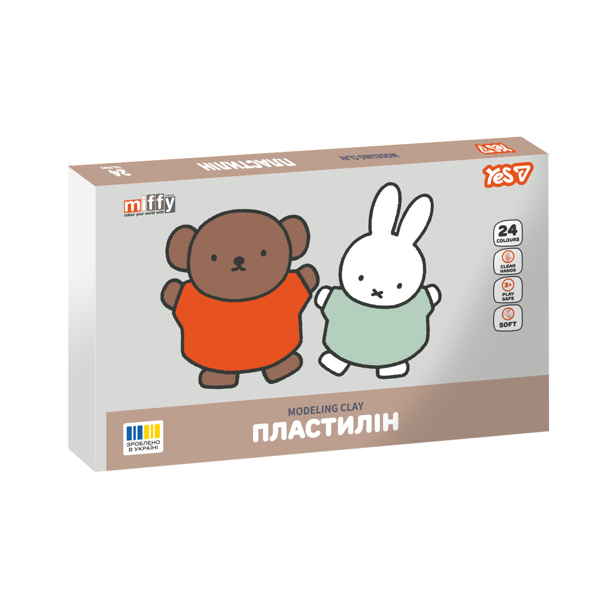 Пластилин YES Miffy 540722 24 цвета