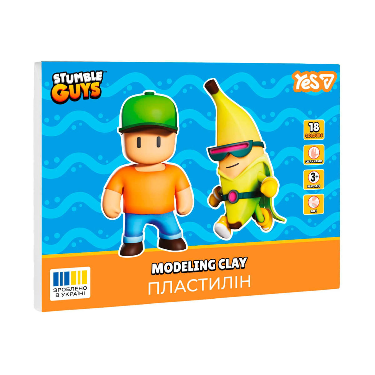 Пластилин YES Stumble Guys 540710 18 цветов